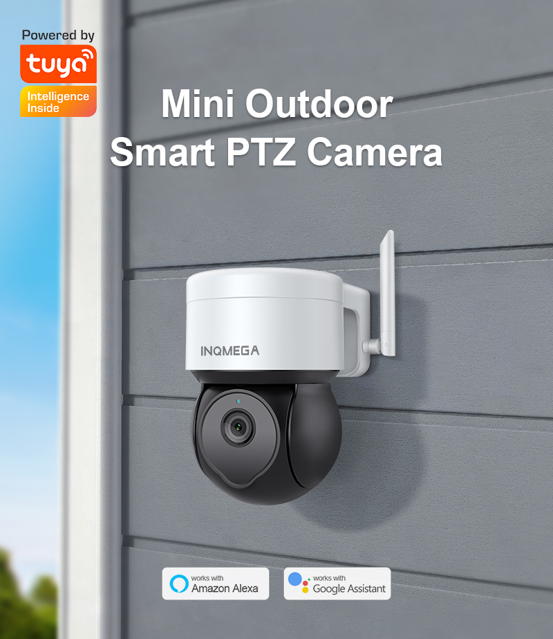 3MP Wifi TUYA CAMERA Smart Cloud PTZ IP Camera Outdoor Google Home Alexa Video Surveillance Cam for Yard
