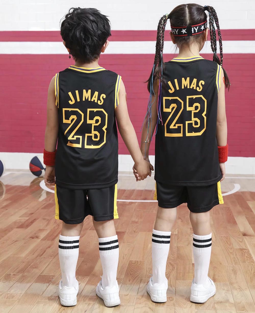 Youngs Basketball Clothes Suit Summer Children's Boys Girls Fashion  Sleeveless Baby Vest + T-shirt 2pcs sets kids