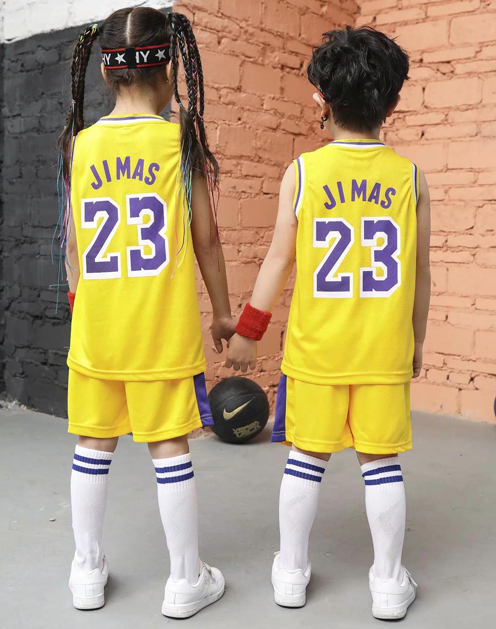 Youngs Basketball Clothes Suit Summer Children's Boys Girls Fashion  Sleeveless Baby Vest + T-shirt 2pcs sets kids