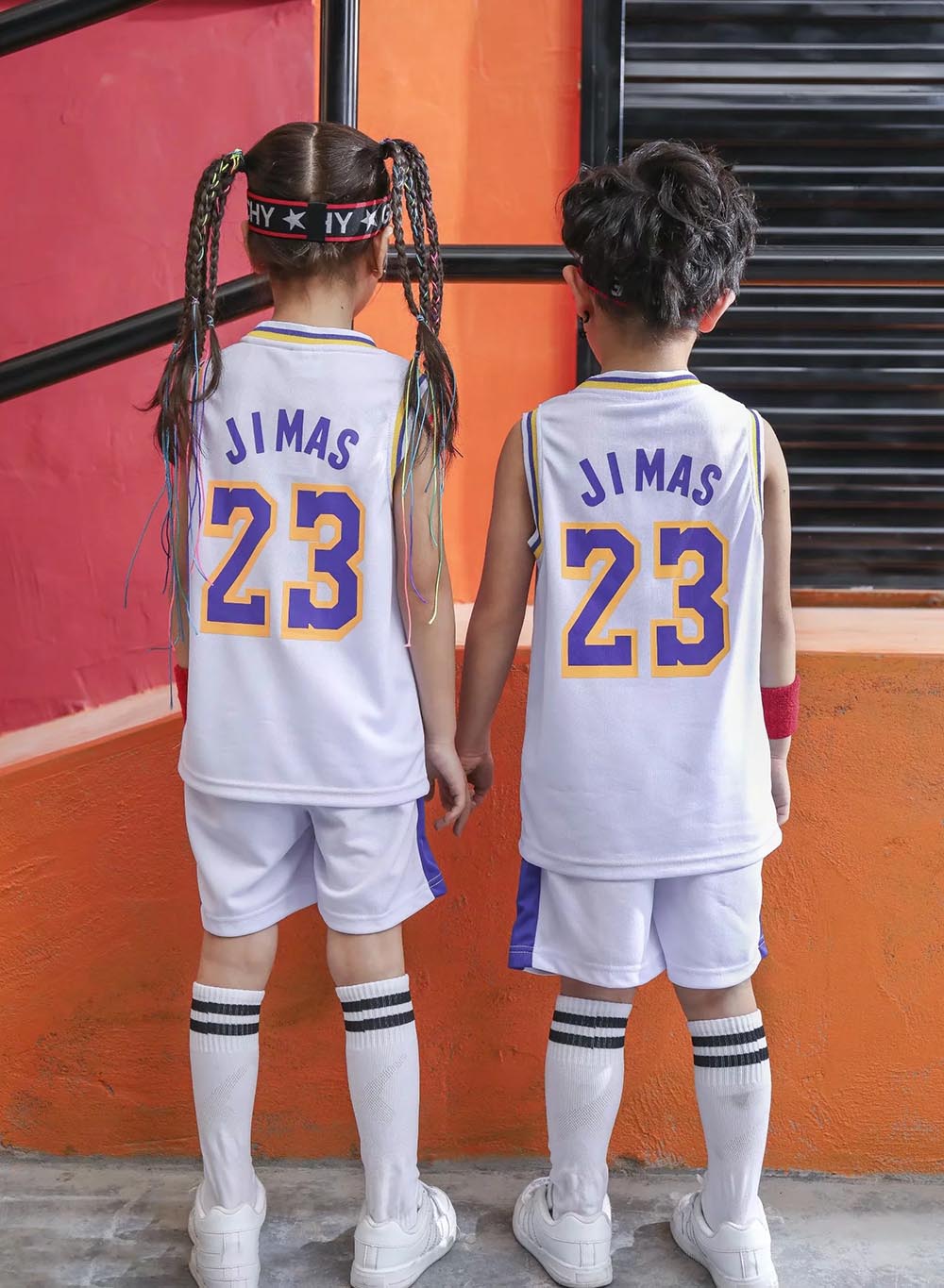 Youngs Basketball Clothes Suit Summer Children's Boys Girls Fashion  Sleeveless Baby Vest + T-shirt 2pcs sets kids
