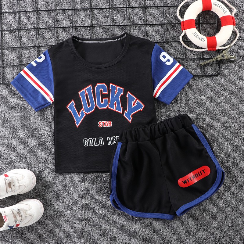Summer Kids Clothes Suit Children Breathable Mesh Sportswear Boys Fashion Basketball Clothes Boys Tracksuit Boys Clothes
