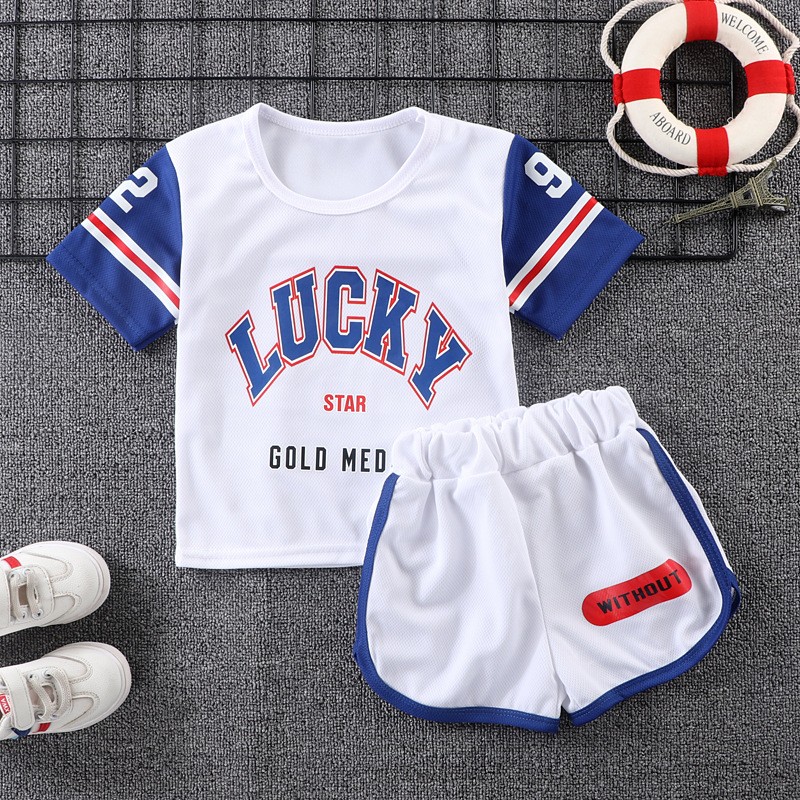 Summer Kids Clothes Suit Children Breathable Mesh Sportswear Boys Fashion Basketball Clothes Boys Tracksuit Boys Clothes