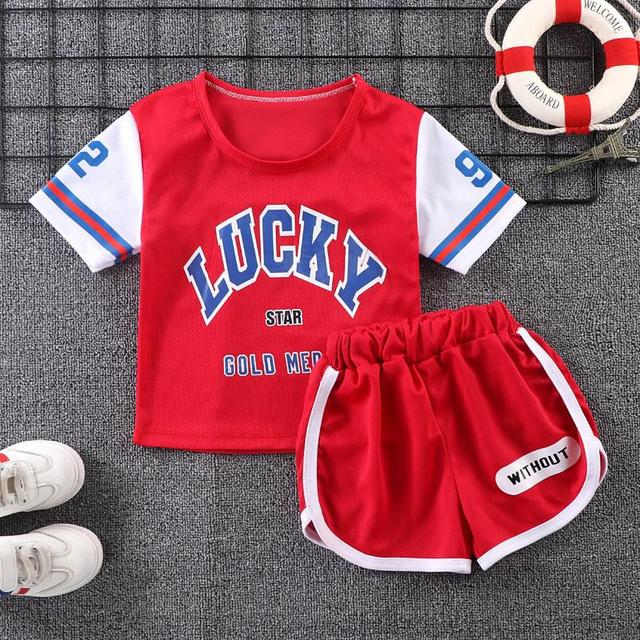 Summer Kids Clothes Suit Children Breathable Mesh Sportswear Boys Fashion Basketball Clothes Boys Tracksuit Boys Clothes