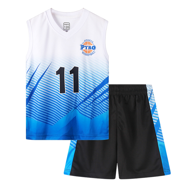 New Boy Girls Summer Sport Clothes Child's Basketball Uniform 7-12y Teenage Kids Boys Cheap Sports Jerseys Set