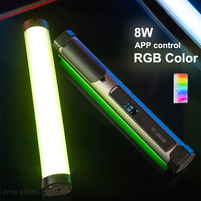 LED RGB Light 3200k-6500k APP Control  Handheld Stick Soft Tube Light Tube Photography Lighting