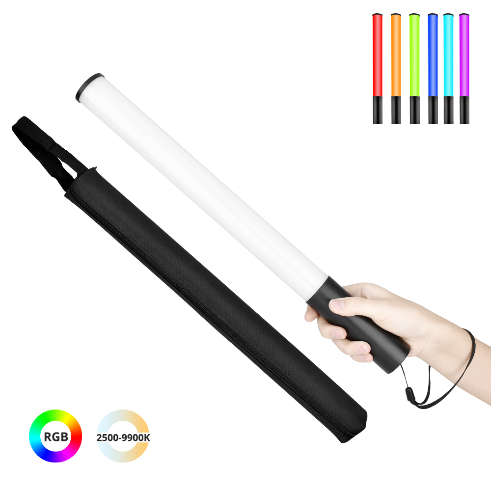 LED Video Light Handheld RGB Photography Light Tube Stick Magnetic Fill light 2500K-9900K Dimmable for Vlog TikTok