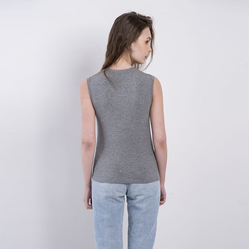 1pc Good Quality Lace Edge Rib Cotton Tank Top Women Summer O Neck Sleeveless Chic Basic T shirt  Streetwear Stretch Slim fit  Tees