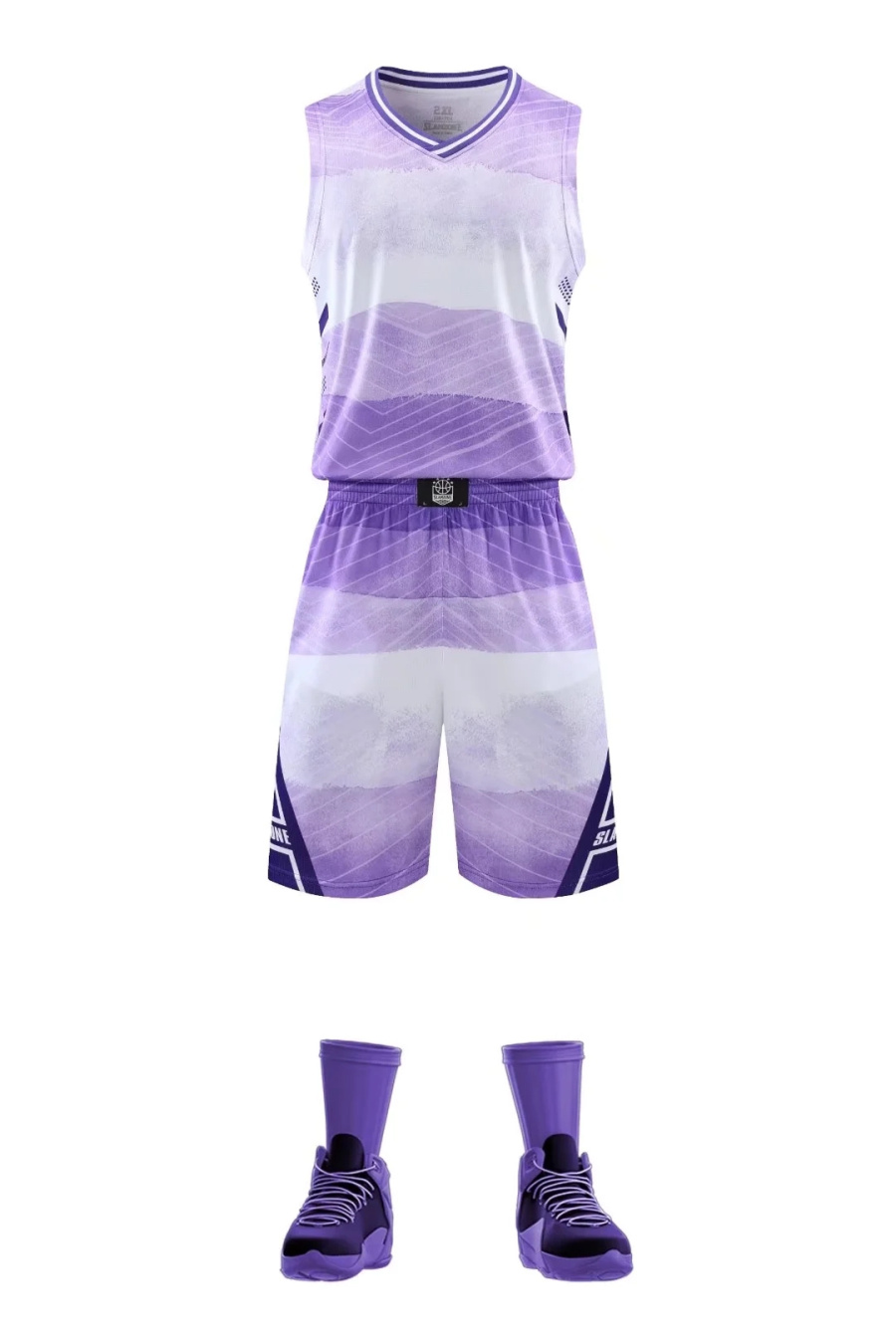 Kids Basketball Jersey Sets Men College Basketball Uniform Breathable Short Sleevele School Team Training Clothes