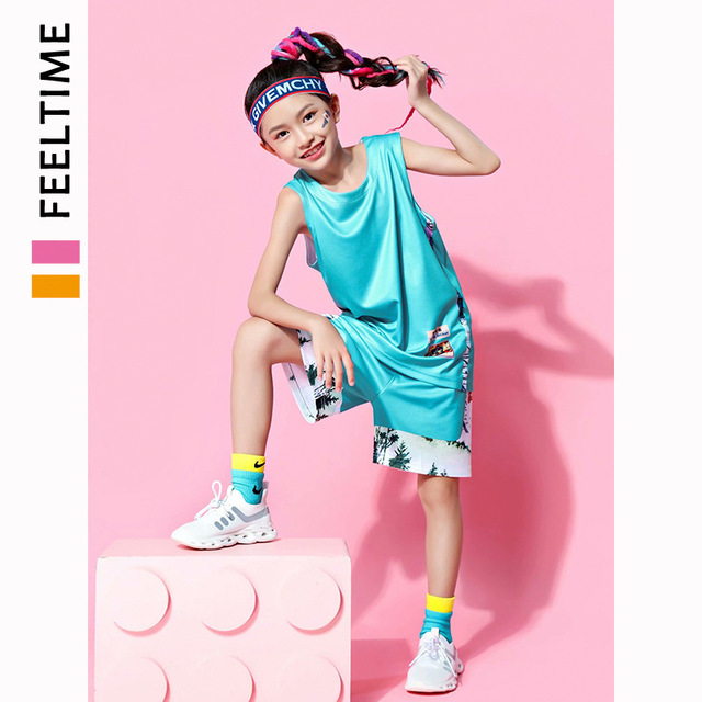 New Basketball Uniform Suit Children Custom Number Name Men Basketball Jerseys Suit Girl Kids Sport Kit basket Shirt Shorts Set