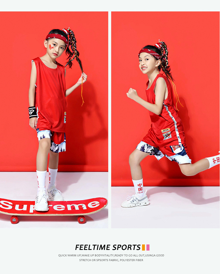 New Basketball Uniform Suit Children Custom Number Name Men Basketball Jerseys Suit Girl Kids Sport Kit basket Shirt Shorts Set
