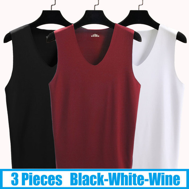 No Trace Cool Men Vest Tank Tops Underwear Mens Undershirt Shirts Male Bodyshaper Fitness sleeveless Men's Running Vest