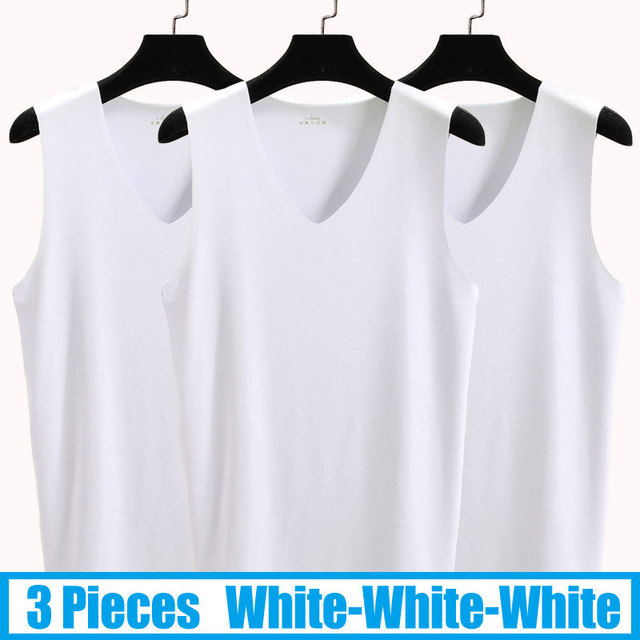 No Trace Cool Men Vest Tank Tops Underwear Mens Undershirt Shirts Male Bodyshaper Fitness sleeveless Men's Running Vest
