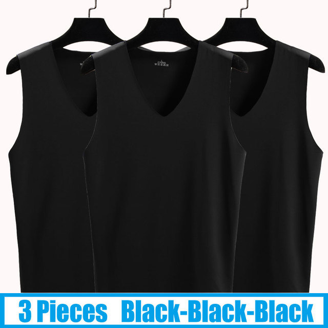 No Trace Cool Men Vest Tank Tops Underwear Mens Undershirt Shirts Male Bodyshaper Fitness sleeveless Men's Running Vest