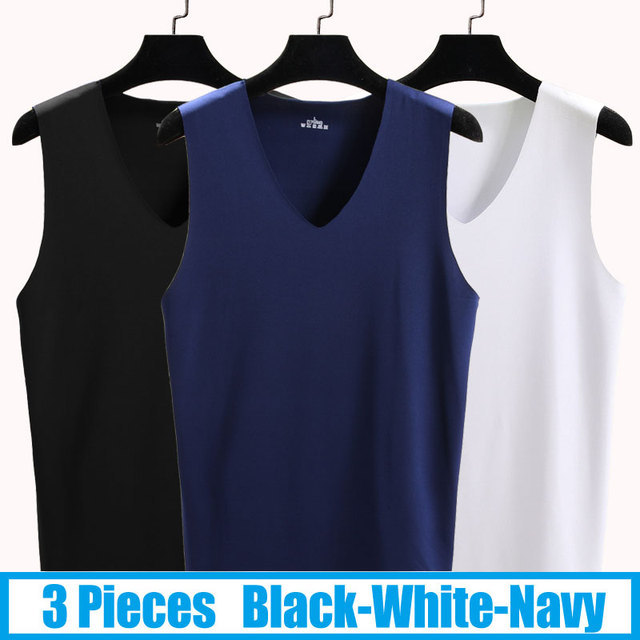 No Trace Cool Men Vest Tank Tops Underwear Mens Undershirt Shirts Male Bodyshaper Fitness sleeveless Men's Running Vest