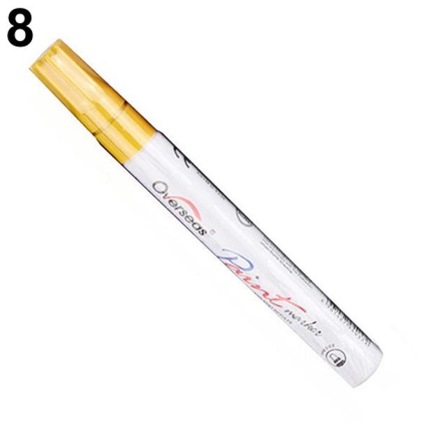 1PC 2.8mm Car Paint Pen Set Universal Waterproof Permanent Stationery Marker Pen Car Tyre Tire Tread Rubber Metal Paint Pen
