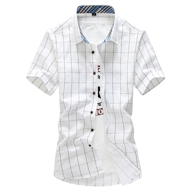 Summer Hawaii Men Shirt Blouse Stripe Slim Fit Short Sleeve Casual Button Beach Shirt Man 2022 New Business