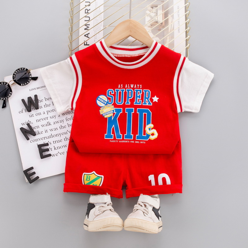 Boys Tracksuits For 1 2 3 4 Years Children Casual T-shirts Shorts Clothes Sets Baby Basketball Suit Kids Sports Jogging Outfits