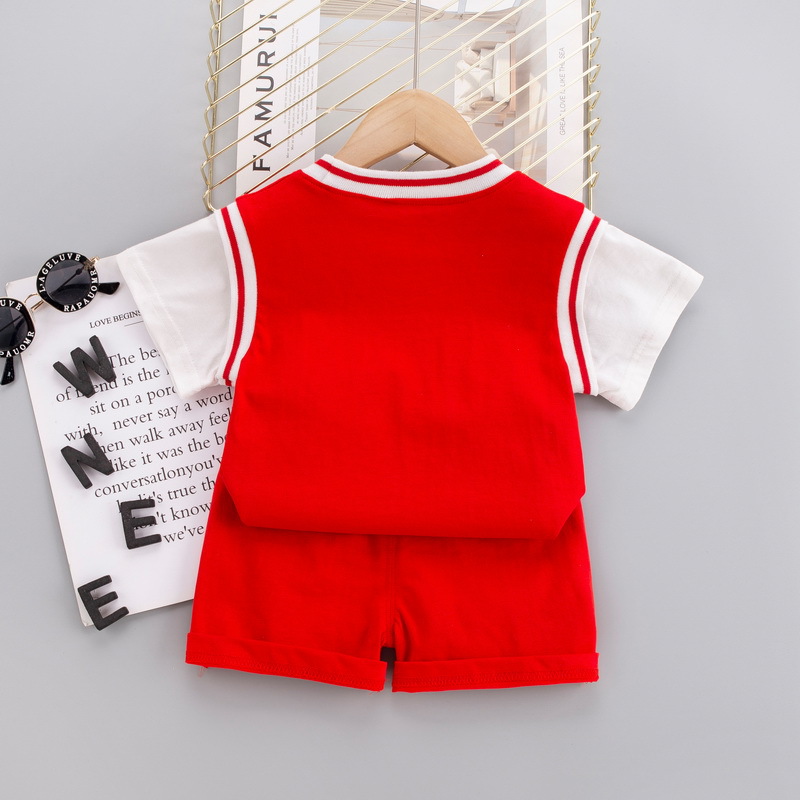 Boys Tracksuits For 1 2 3 4 Years Children Casual T-shirts Shorts Clothes Sets Baby Basketball Suit Kids Sports Jogging Outfits