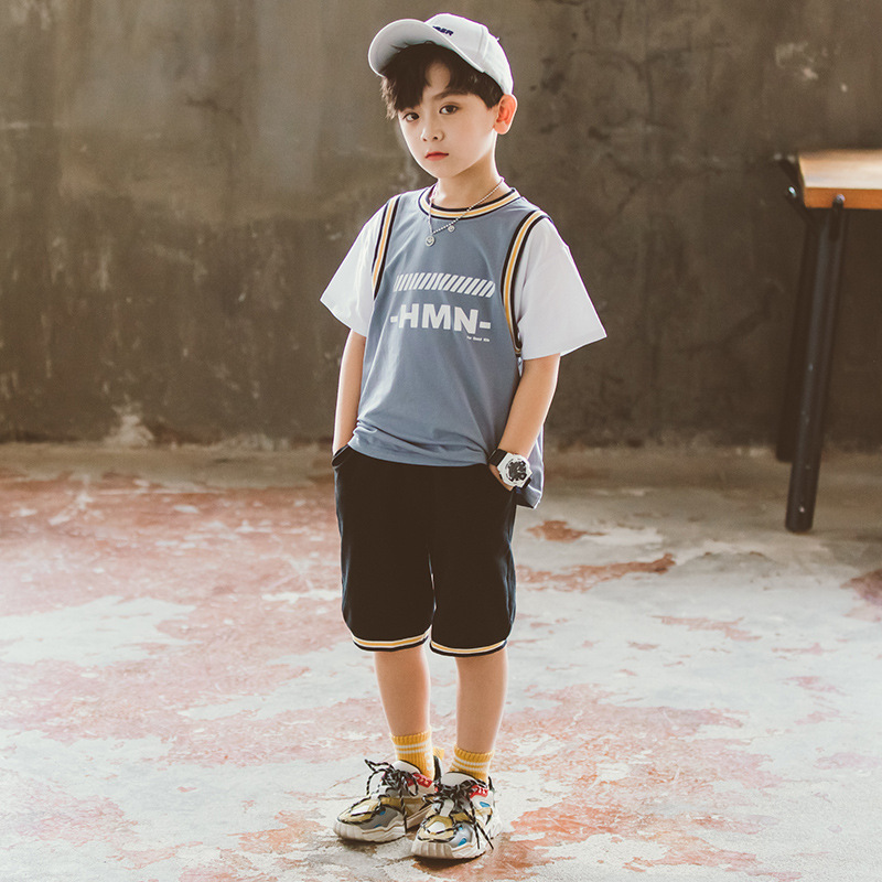 Summer Kids Basketball Jersey Sets Boys And Girls Uniforms Sport Kit Customize Blank Youth Training Vest Shorts Suit Sportswear