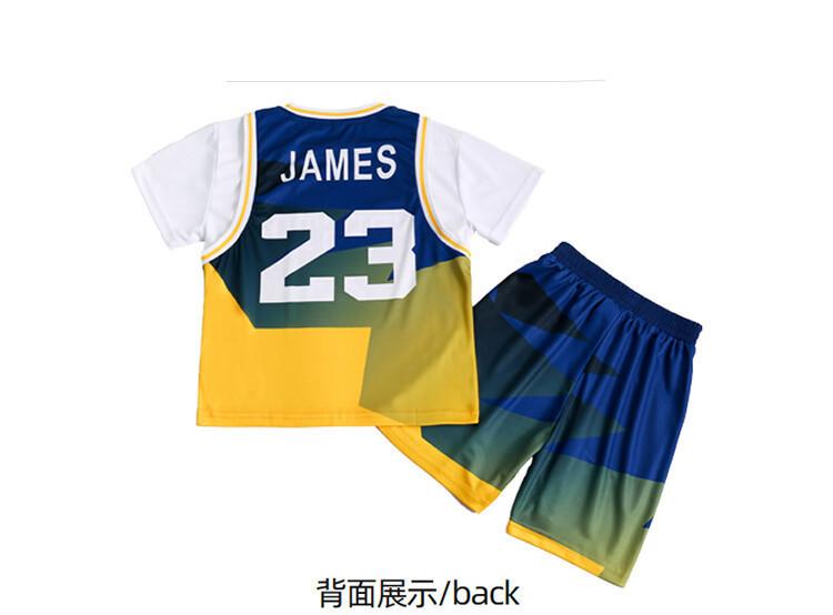 Boys Summer Clothing Sets Short Sleeve Sport Suits Casual O-Neck Letters Print Quick-Drying Basketball Jersey Teenager Clothes