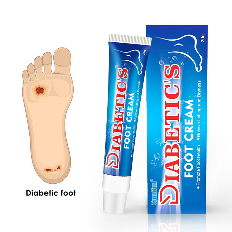 Diabetic Cream For Foot Care Herbal Ointment Relieve Toe Fungus Anti Fungal Infection Eczema Urticaria Beriberi Foot Care 20g