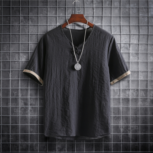 M-5XL Plus Size Summer Men's Shirts Plain Color Korean Fashion Men Short Sleeve Hawaii Short Sleeve Shirt Light Weight Clothing