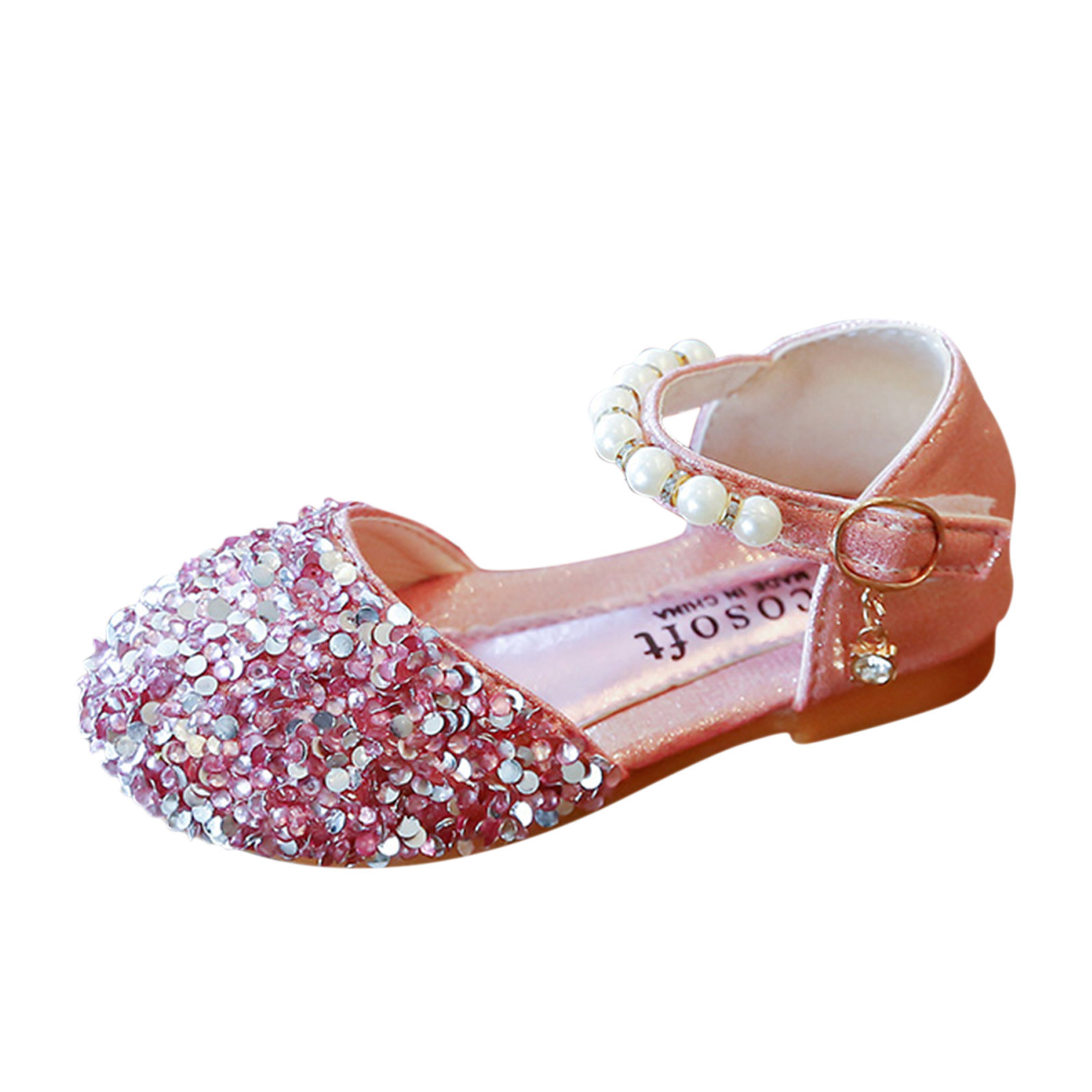 Infant Kids Baby Girls Sandals Pearl Crystal Bling Bowknot Single Princess Shoes Footwear ChildrenToddler Enfant First Walkers Girls' Shoes  Sandals