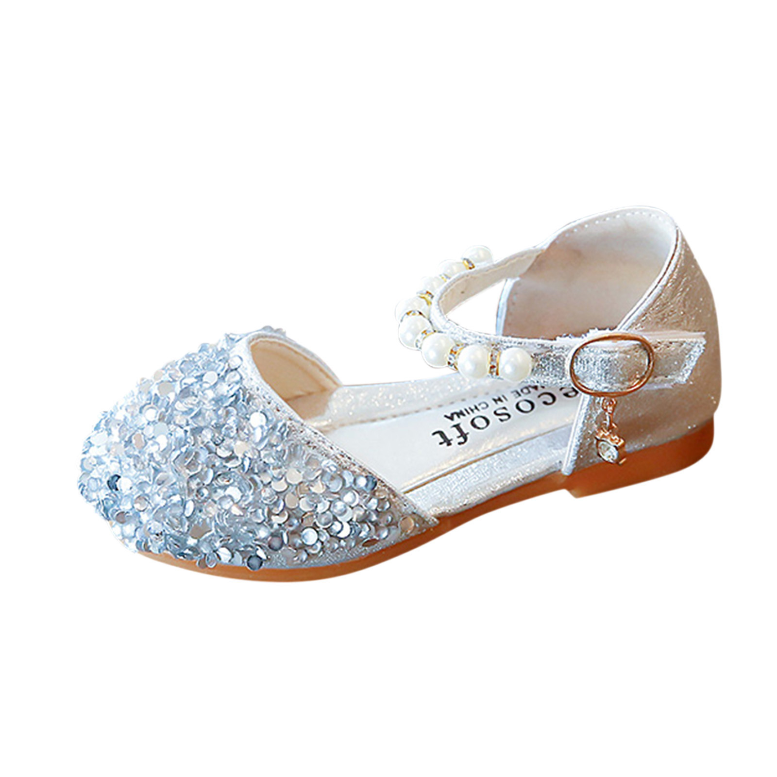 Infant Kids Baby Girls Sandals Pearl Crystal Bling Bowknot Single Princess Shoes Footwear ChildrenToddler Enfant First Walkers Girls' Shoes  Sandals