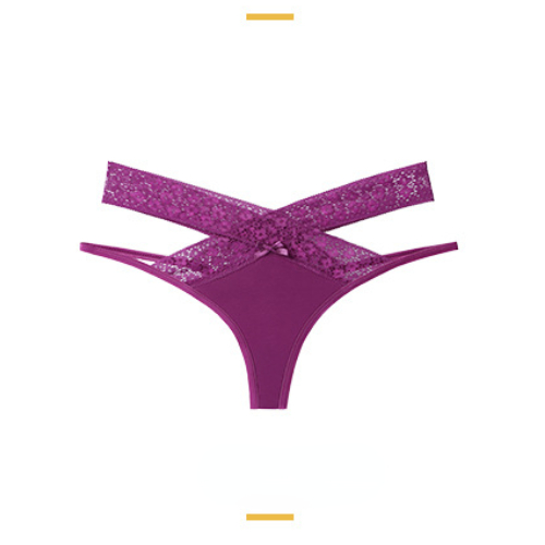 3pcs High cross lace edge ice traceless women's underwear large low waist sexy hollow triangle underwear women's new product