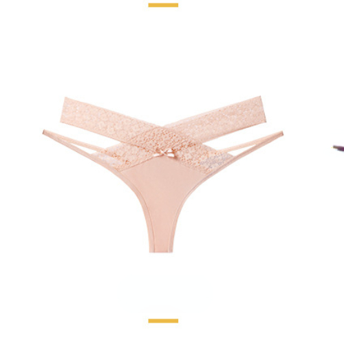3pcs High cross lace edge ice traceless women's underwear large low waist sexy hollow triangle underwear women's new product