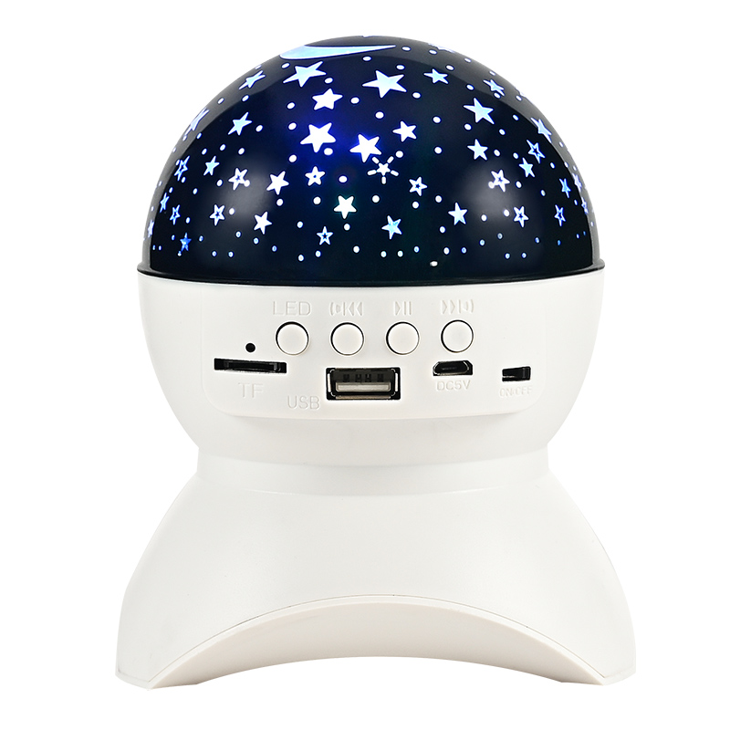 LED Projector Starry Sky Night Light Built-in Bluetooth-Speaker Lamp for Bedroom Room Decor Kids Valentine's Day gifts