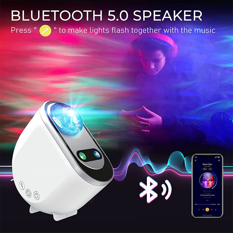 Northern Light Aurora Projectors Galaxy Star Projector Starry Sky Moon Lamp Decoration Bedroom Home Room Luminaires Gift