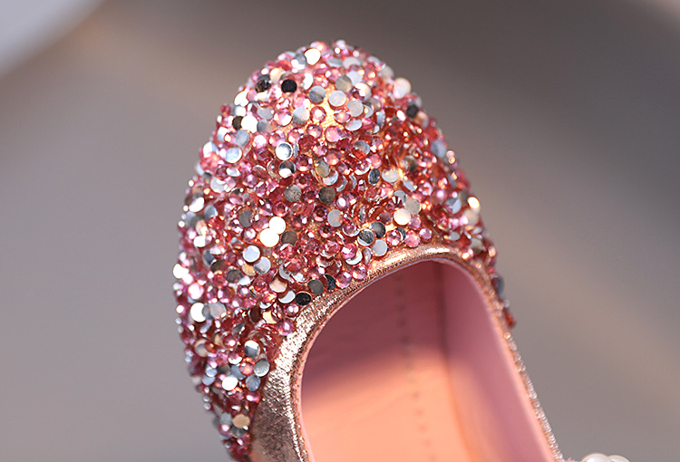 High Heel Shoe For Children's Girls' Shoes Baby Kids Princess Pink Slip-on Soft Breathable Shoe Party Dance Cute Gold Kids Baby Shoes  Girls' Shoes  Oxfords