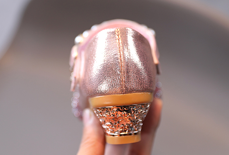 High Heel Shoe For Children's Girls' Shoes Baby Kids Princess Pink Slip-on Soft Breathable Shoe Party Dance Cute Gold Kids Baby Shoes  Girls' Shoes  Oxfords