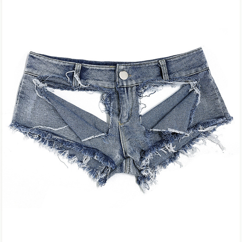 Low Waist Sexy Ripped European And American Ladies Jeans Denim Shorts Hot Pants Summer New Style Sexy