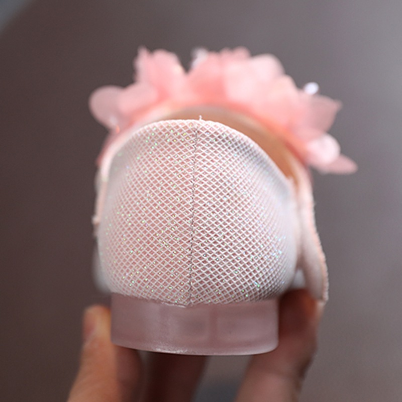 Kids Leather Girls Shoes Shining Flowers Princess Shoes For Baby Party Wedding Children Flats Spring Summer Dress Shoes Kids Baby Shoes