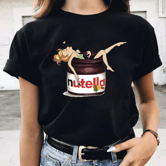 Print Women T Shirt Girl 90s Harajuku Fashion T-shirt Korean Style Top Tees Female