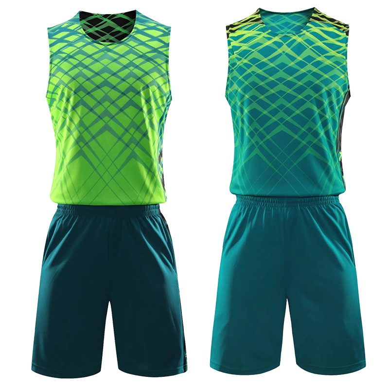 Men Reversible Basketball Set Sports clothes Double-side basketball jerseys Kids Basketball Jerseys Sets Children Training suits