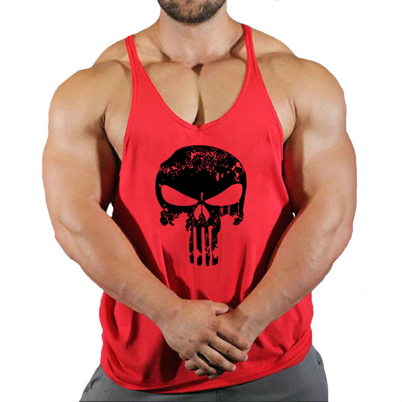 Fitness Clothing Bodybuilding Shirt Men Top for Fitness Sleeveless Sweatshirt Gym T-shirts Suspenders Man Men's Vest Stringer