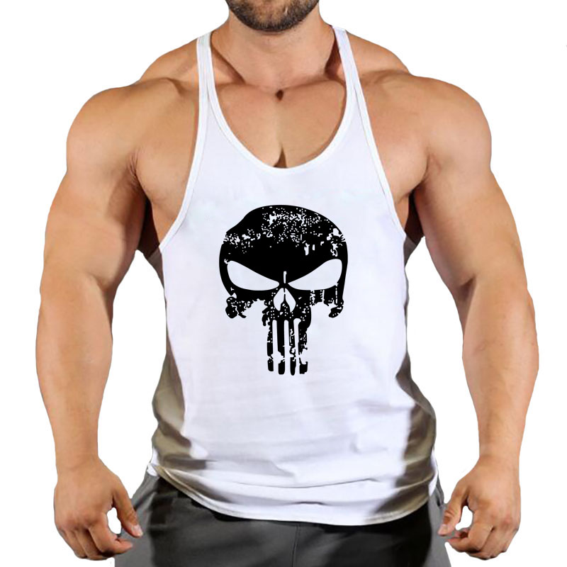 Fitness Clothing Bodybuilding Shirt Men Top for Fitness Sleeveless Sweatshirt Gym T-shirts Suspenders Man Men's Vest Stringer