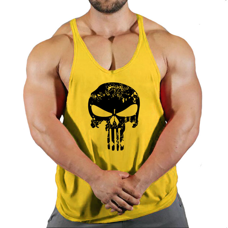 Fitness Clothing Bodybuilding Shirt Men Top for Fitness Sleeveless Sweatshirt Gym T-shirts Suspenders Man Men's Vest Stringer