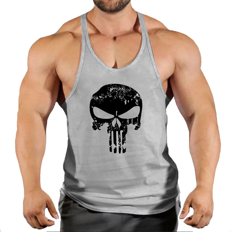 Fitness Clothing Bodybuilding Shirt Men Top for Fitness Sleeveless Sweatshirt Gym T-shirts Suspenders Man Men's Vest Stringer