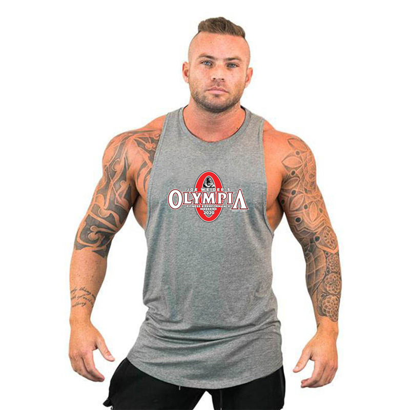 Mens Sports Gym Workout Casual Tank Top Clothing Bodybuilding Fashion Vest Muscle Fitness Singlets Sleeveless Shirt