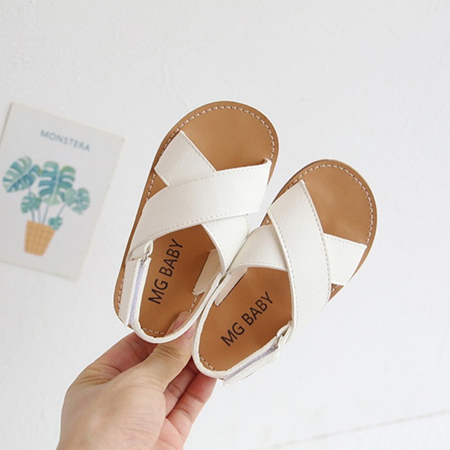 Children's Summer Boys Leather Sandals Baby Shoes Kids Flat Child Beach Shoes Sports Soft Non-slip Casual Toddler Sandals 2022