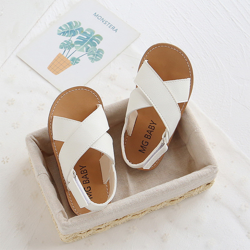Children's Summer Boys Leather Sandals Baby Shoes Kids Flat Child Beach Shoes Sports Soft Non-slip Casual Toddler Sandals 2022