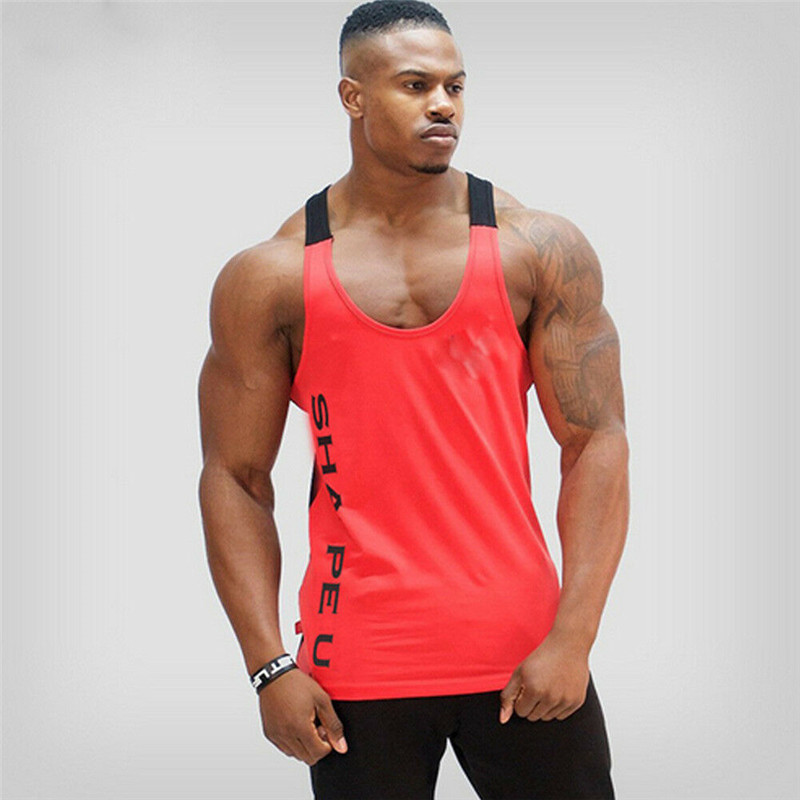 Casual Men Bodybuilding Sport Fitness Workout Vest Muscle Sleeveless Shirt Tank Top Plus Size M-2XL