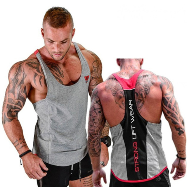 Bodybuilding Tank Tops Men Gym Workout Fitness sleeveless shirt Male Summer Cotton Undershirt Casual Singlet Vest Clothing