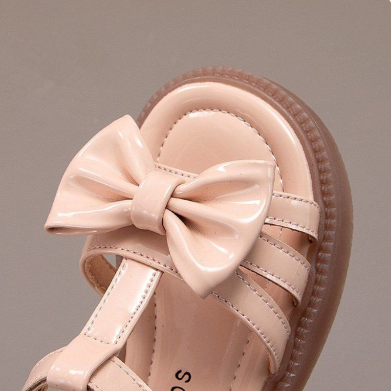 Children's Sandals Fashion Bow Girl Beach Shoes for Children Kids Summer Non-slip Rubber Sole Sandals Princess Shoe 3-12 Year