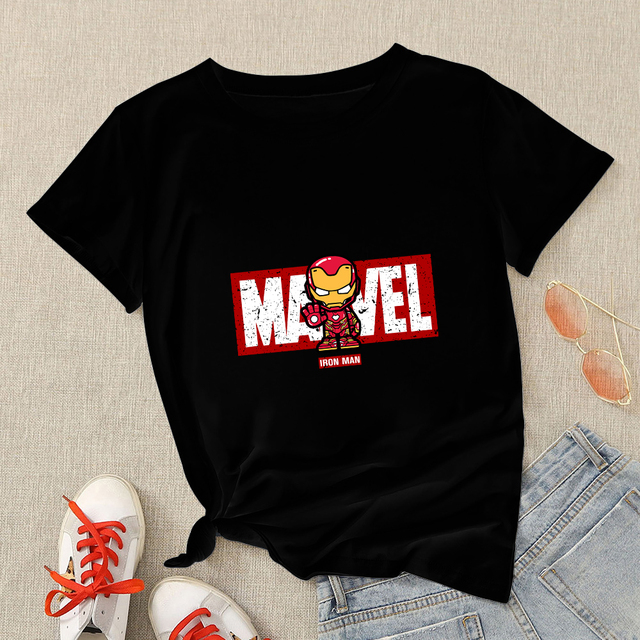 Marvel T-shirt Superhero Doctor Strange Cartoon Cute Print Women Clothes Gothic Fashion European Style Unisex Shirt Summer