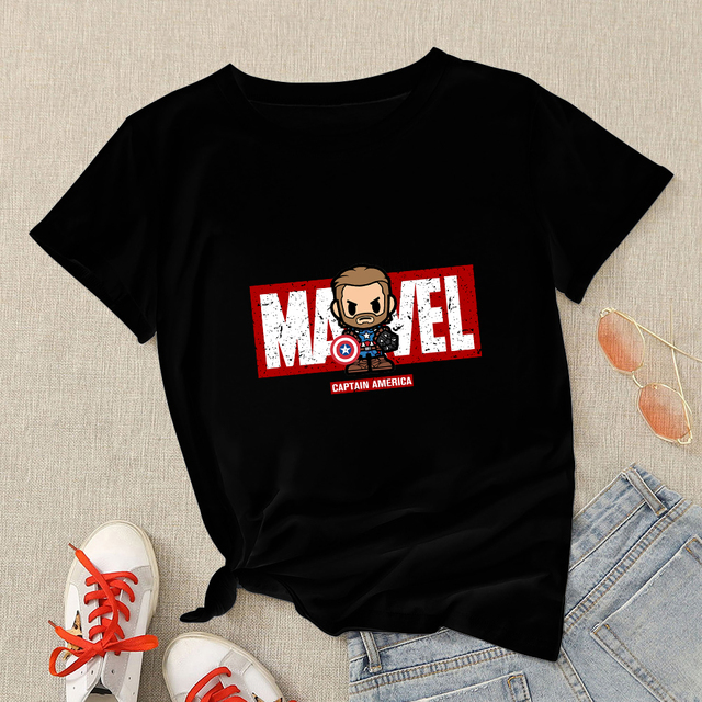 Marvel T-shirt Superhero Doctor Strange Cartoon Cute Print Women Clothes Gothic Fashion European Style Unisex Shirt Summer